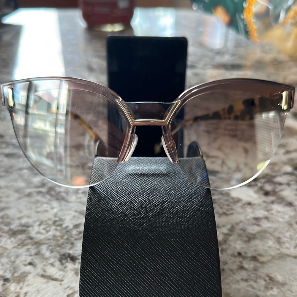 Prada Brown Glasses Contemporary Design. Used maybe 3 times. Excellent!!
